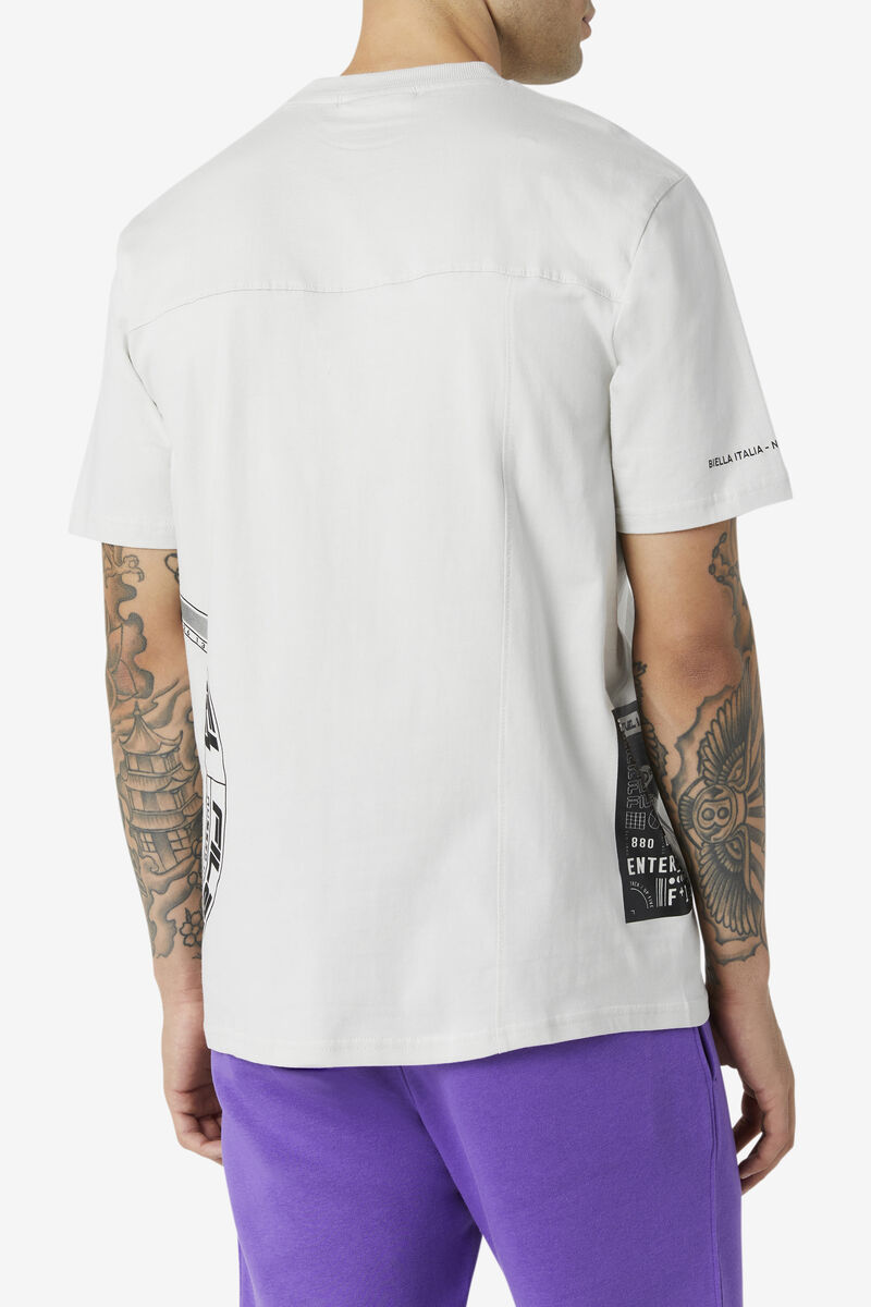 Men's Fila Deltalife Graphic T Shirts White | HRLz6TZc1E4