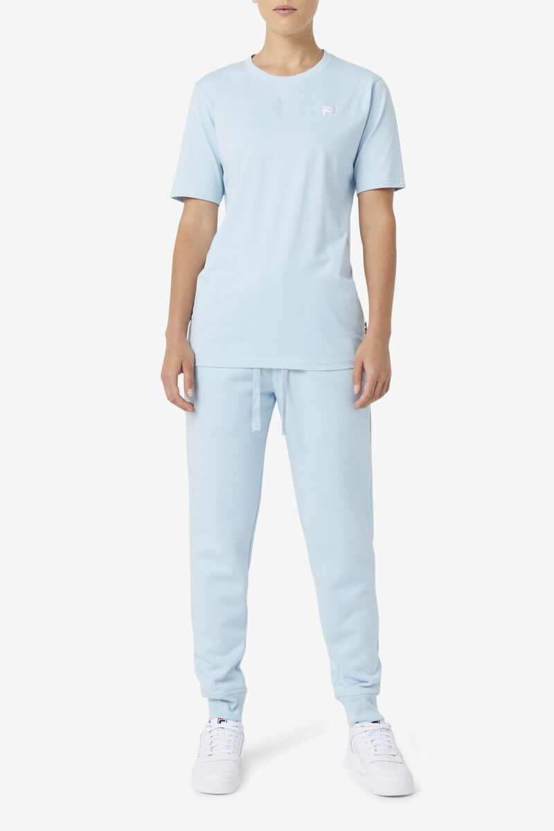 Men's Fila Derion T Shirts Light Blue | EBUMCdB5UIy