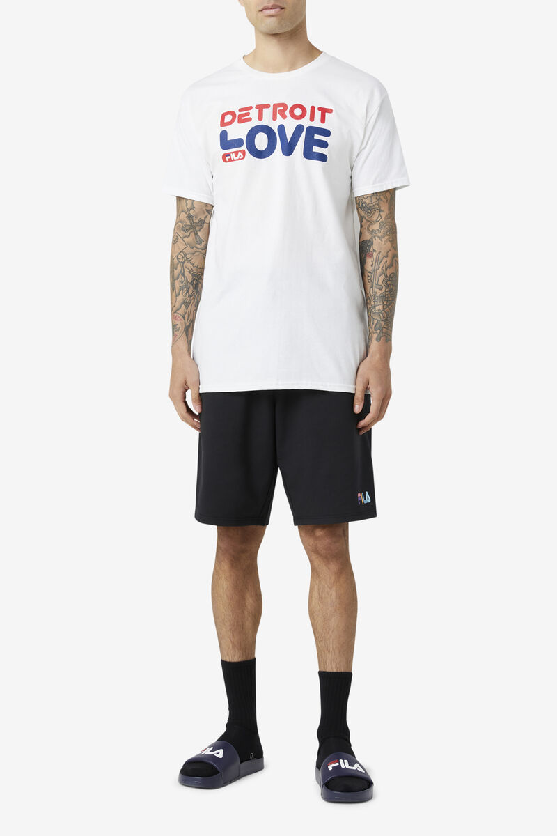 Men's Fila Detroit Love T Shirts White | 6ipc9wK7Okt