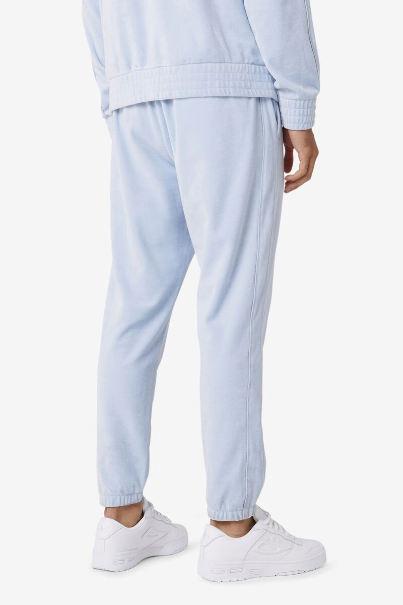 Men's Fila Deverall Velour Pant Tracksuits Light Blue | noZnj6uxDfj
