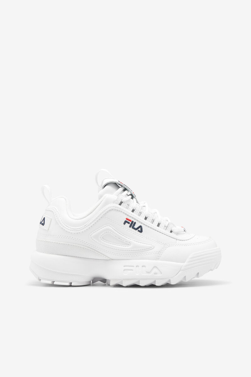 Men's Fila Disruptor 2 Chunky White Sneakers | Fila Sneakers White / Navy / Red | PSWF1TGFs3G