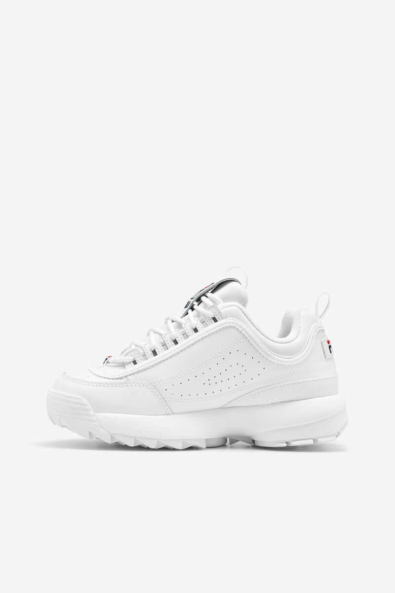 Men's Fila Disruptor 2 Chunky White Sneakers | Fila Sneakers White / Navy / Red | PSWF1TGFs3G