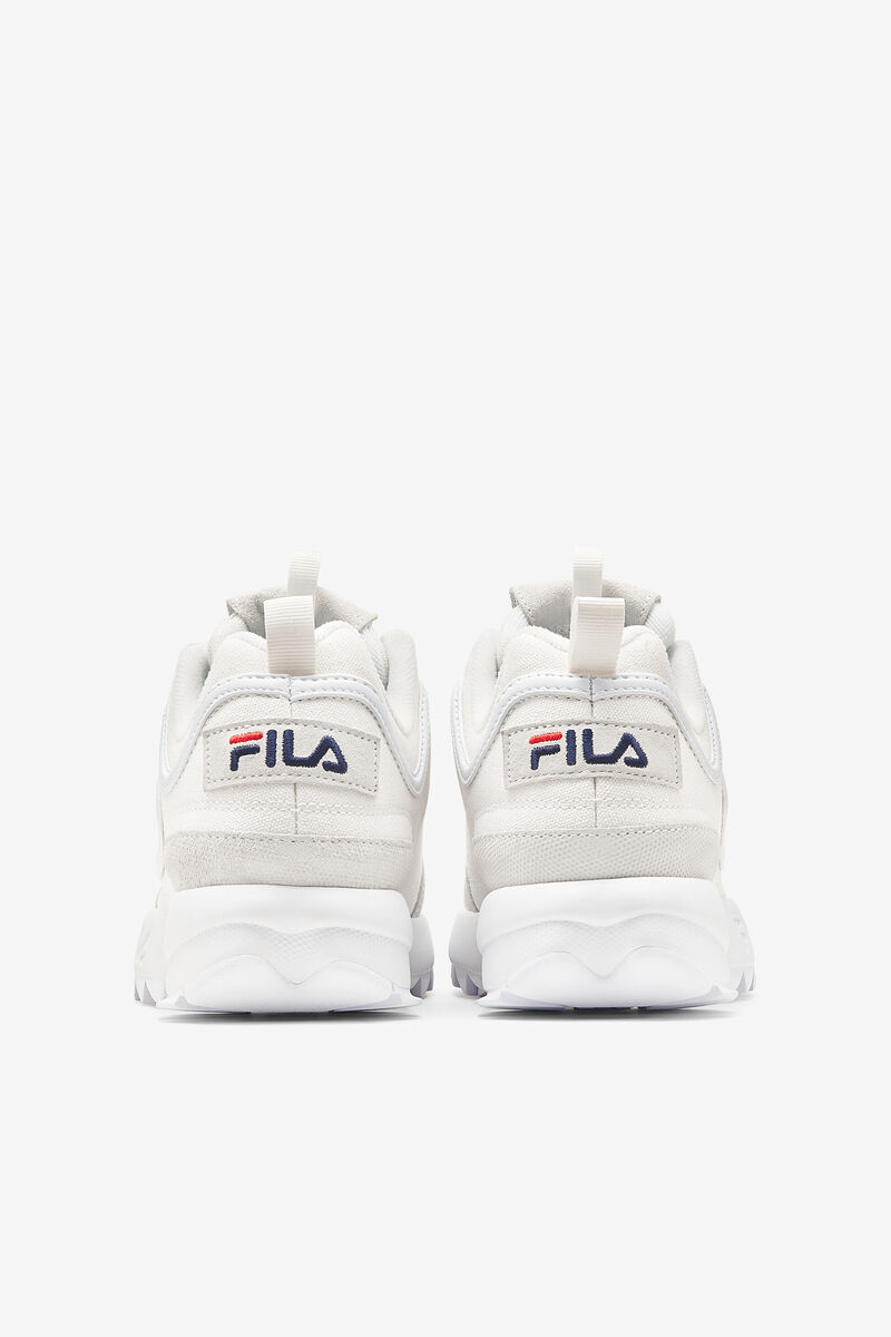 Men's Fila Disruptor 2 Lab Premium Platform Shoes White / White / Navy | iedDbOmwQZd