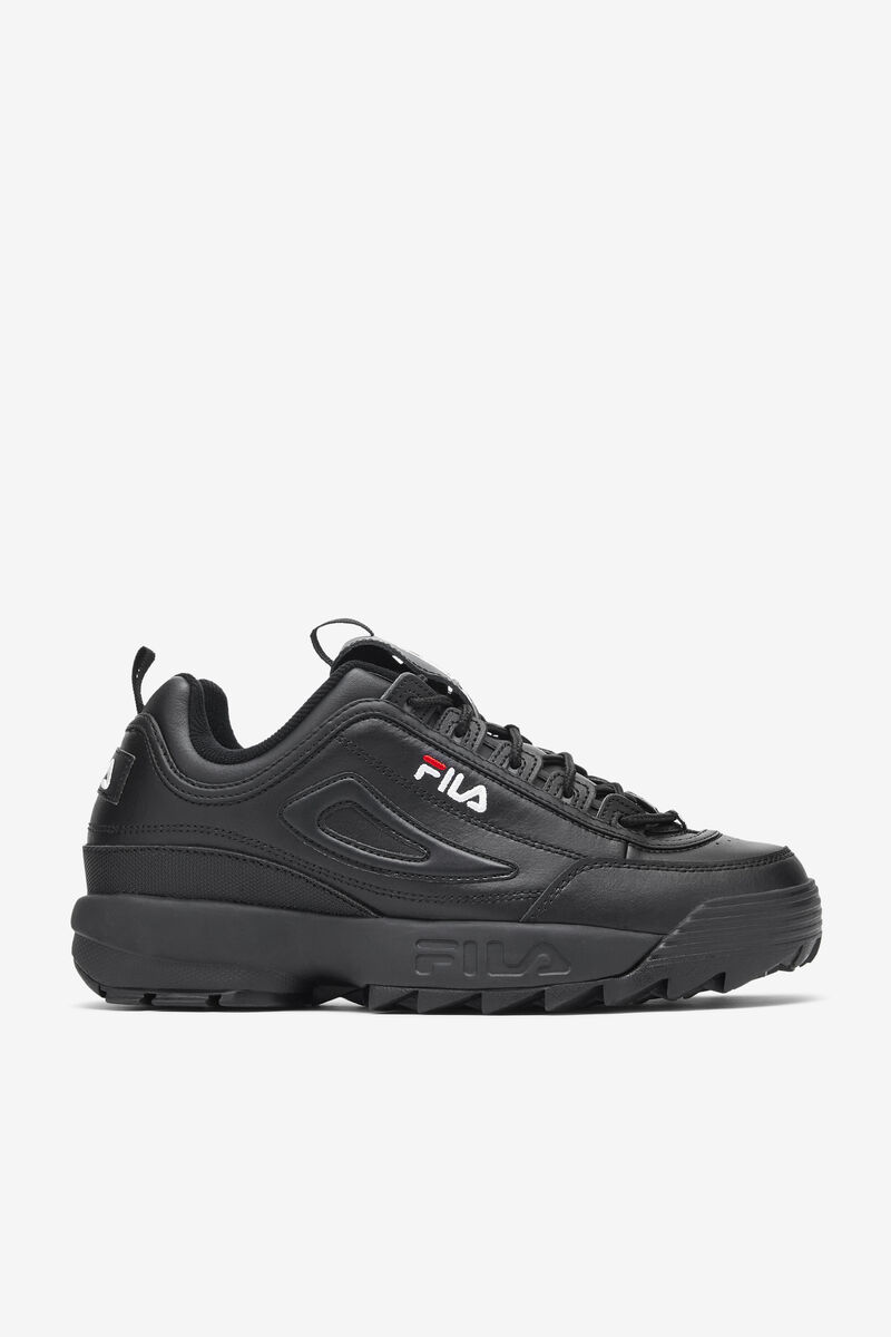 Men\'s Fila Disruptor 2 Premium Platform Shoes Black / White / Black | slLY3AvJy9a