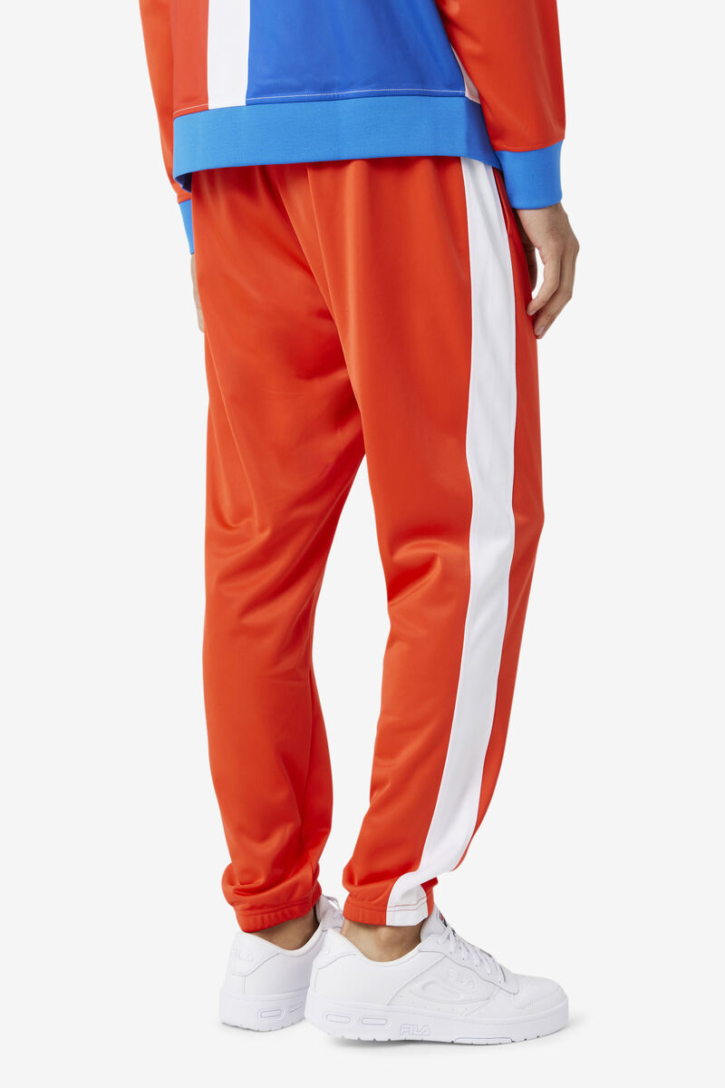 Men's Fila Dominican Republic Pant Pants Red / White | RfSfKBtrfjR