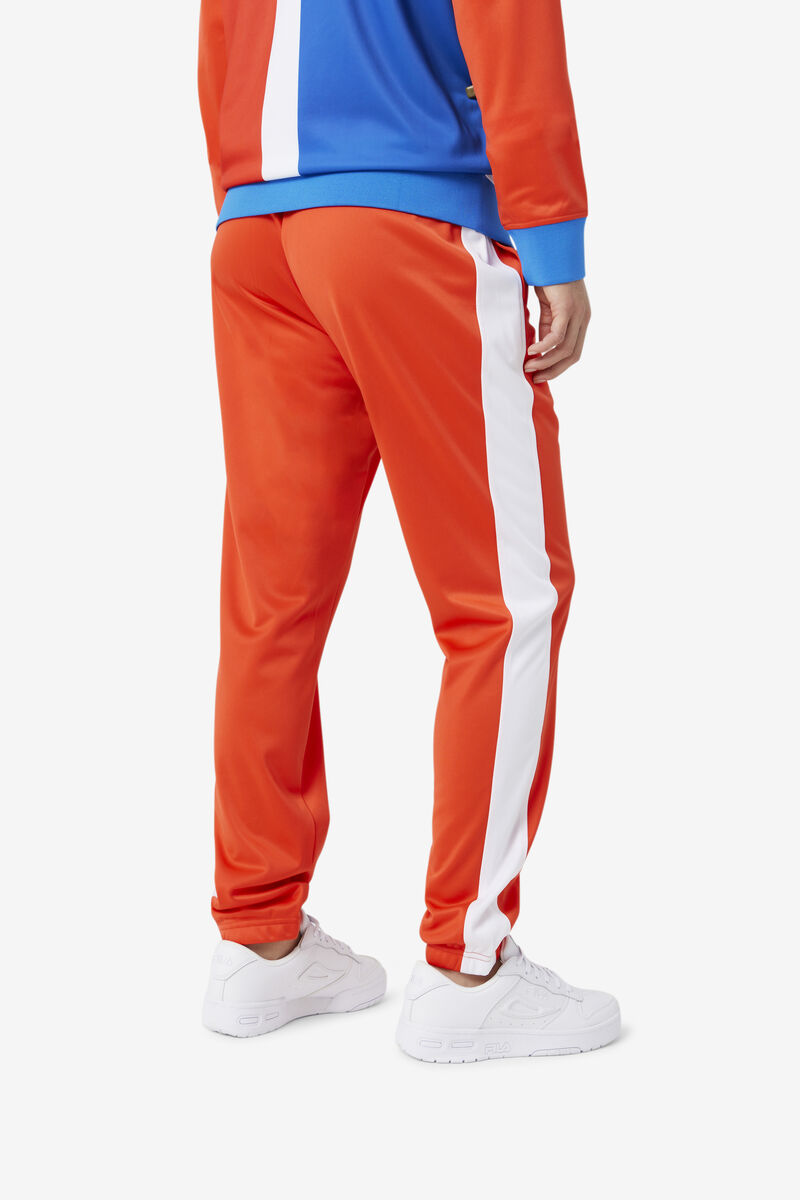 Men's Fila Dominican Republic Pant Pants Red / White | RfSfKBtrfjR