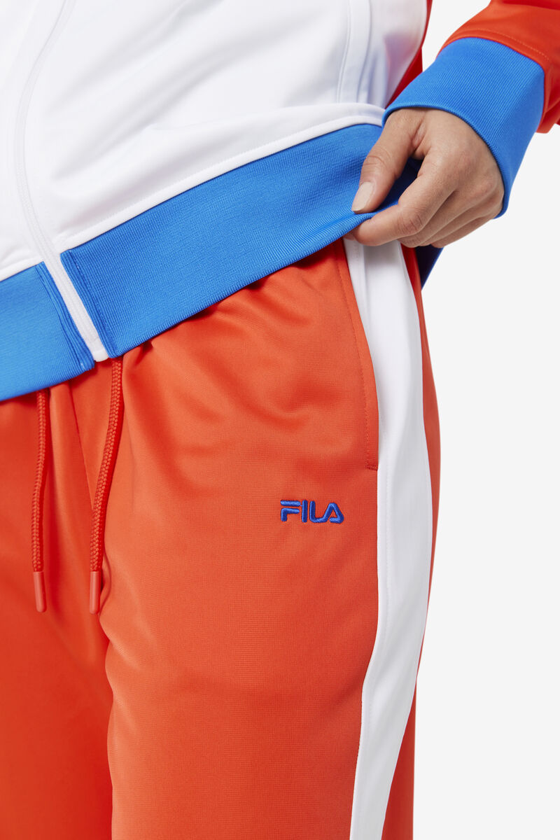 Men's Fila Dominican Republic Pant Pants Red / White | RfSfKBtrfjR