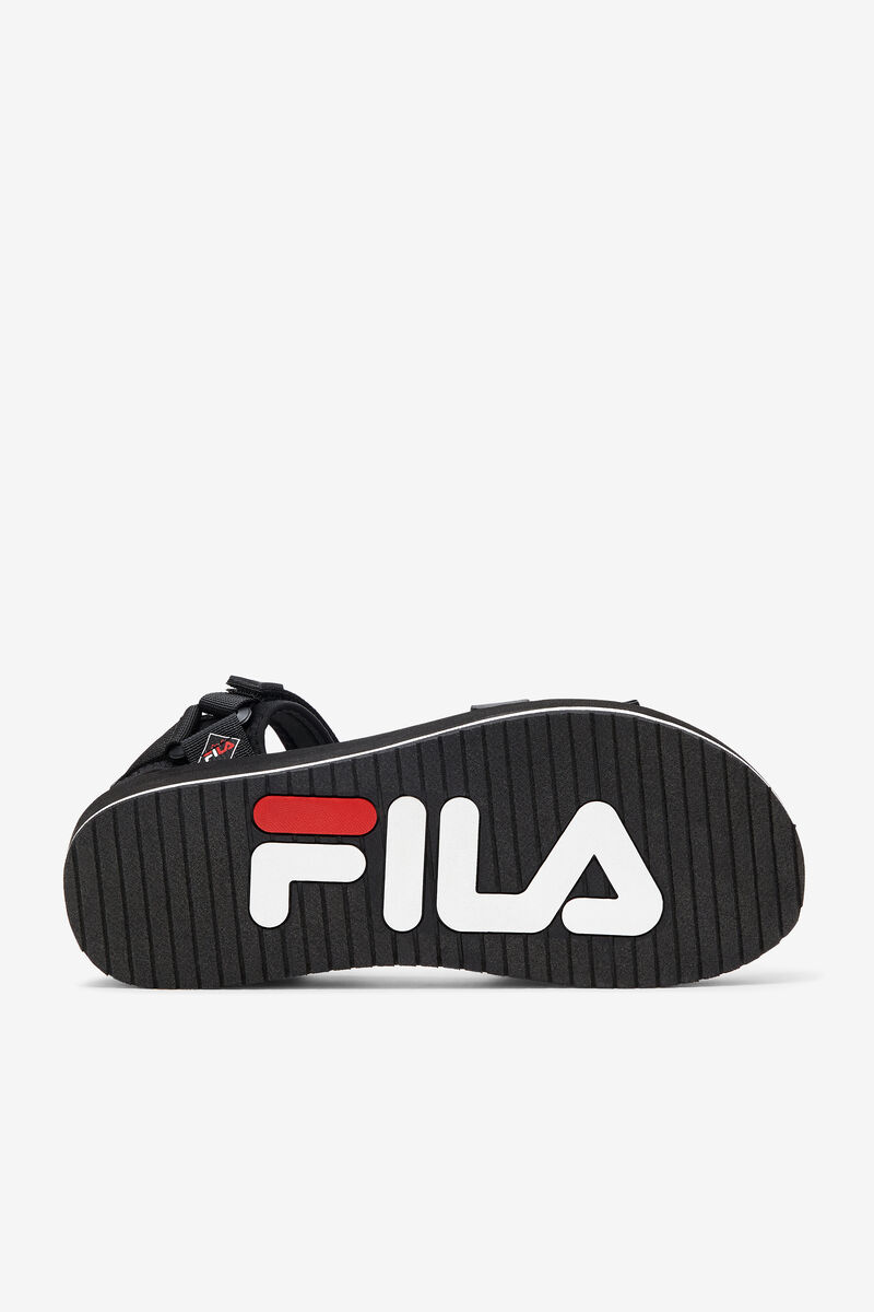 Men's Fila Drifter Dns '90s Sandals Black / White / Red | kFHTRQZvI2m