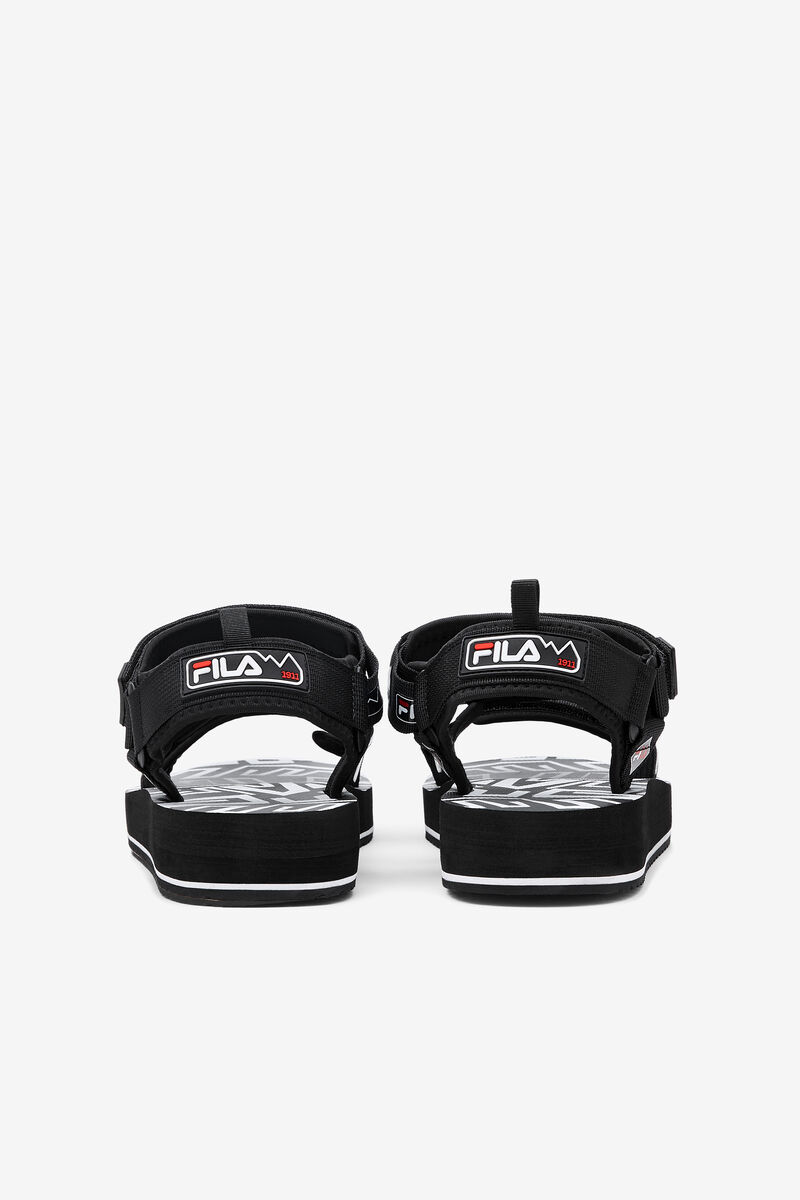Men's Fila Drifter Dns '90s Sandals Black / White / Red | kFHTRQZvI2m