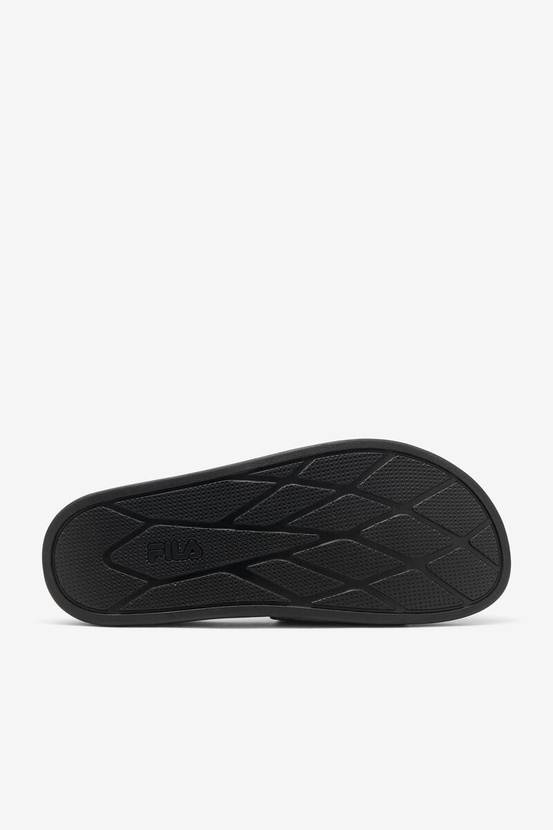 Men's Fila Drifter Luxe Sandals Black / Red / White | IQ7JyvOErLb