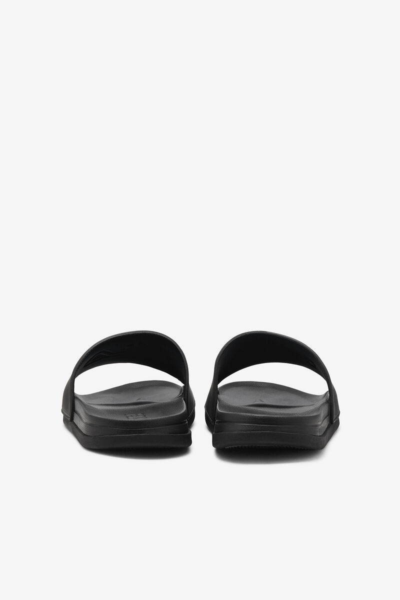 Men's Fila Drifter Luxe Sandals Black / Red / White | IQ7JyvOErLb