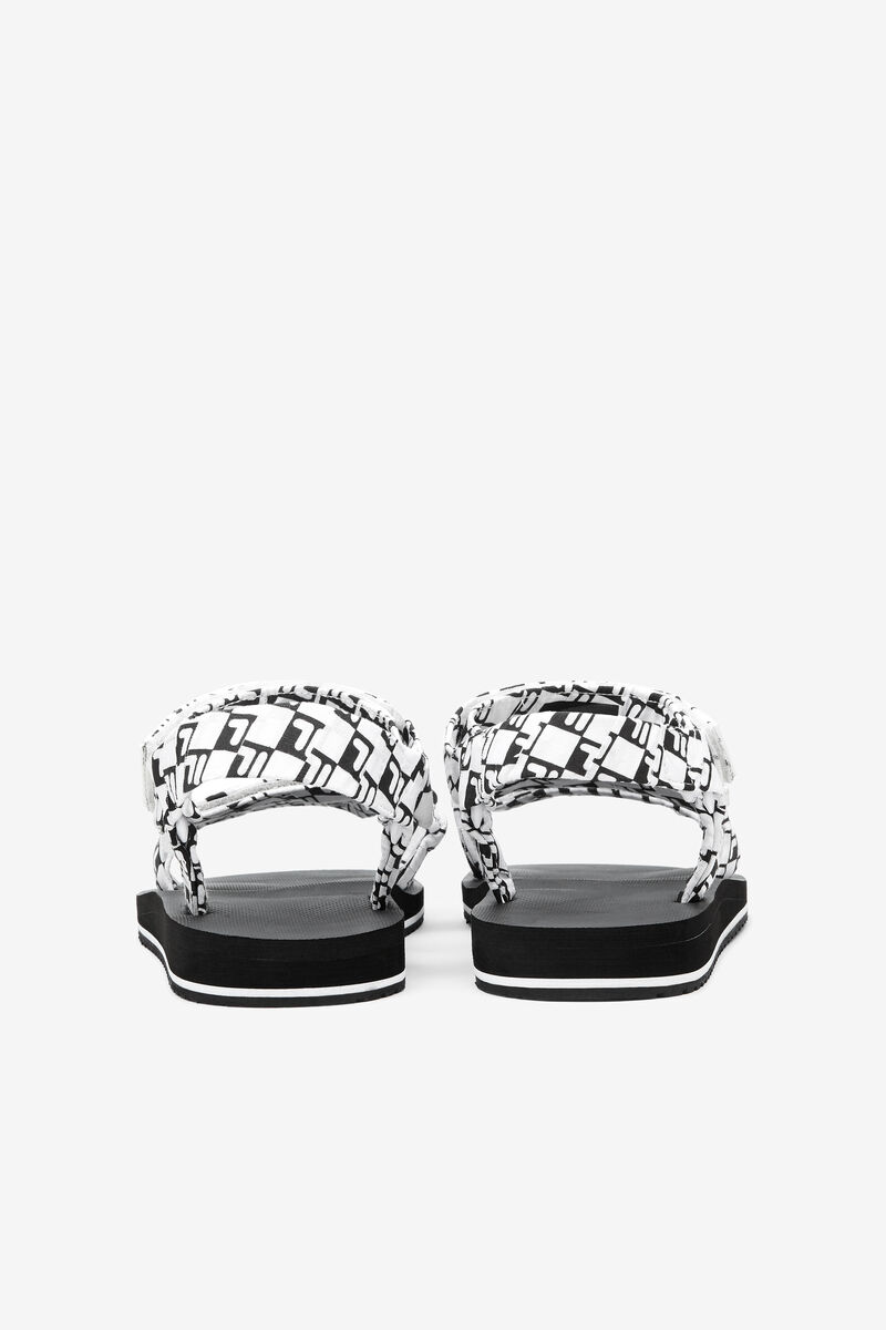 Men's Fila Drifter Ts Bandana Sandals Black / White / Black | 8Ztb7H43etJ