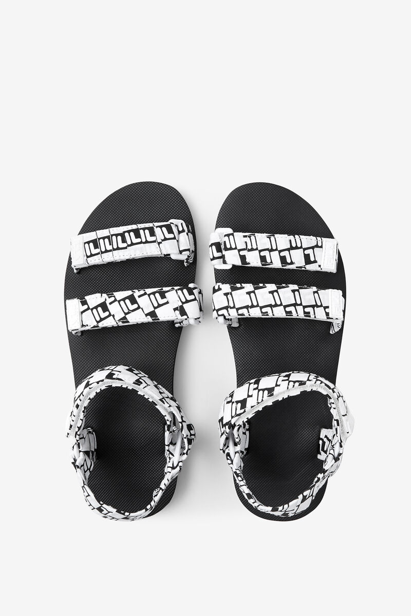 Men's Fila Drifter Ts Bandana Sandals Black / White / Black | 8Ztb7H43etJ