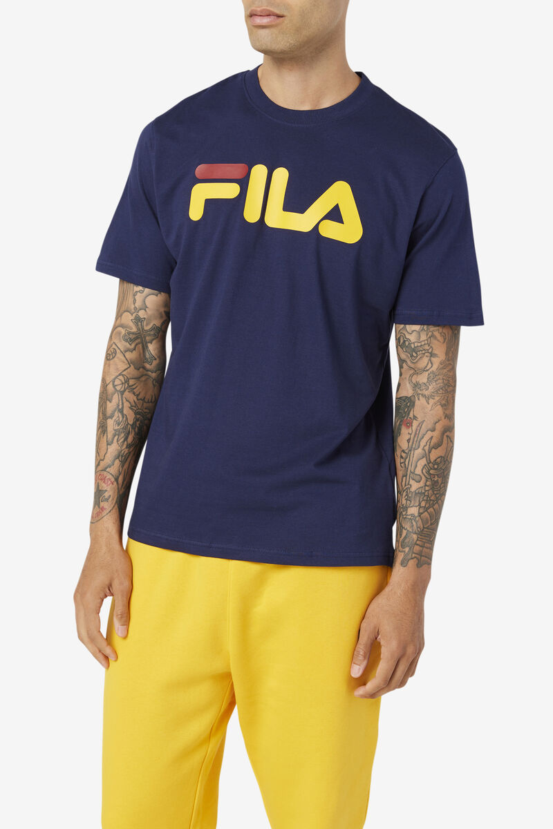Men's Fila Eagle T Shirts Navy | JW7PtHxsYKs