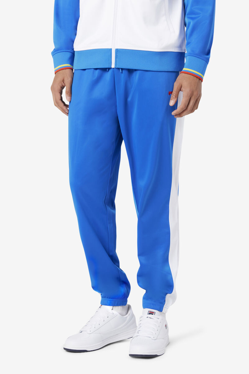 Men's Fila Ecuador Track Pant Pants Blue / White / Red | 7Z8fAktoFZl