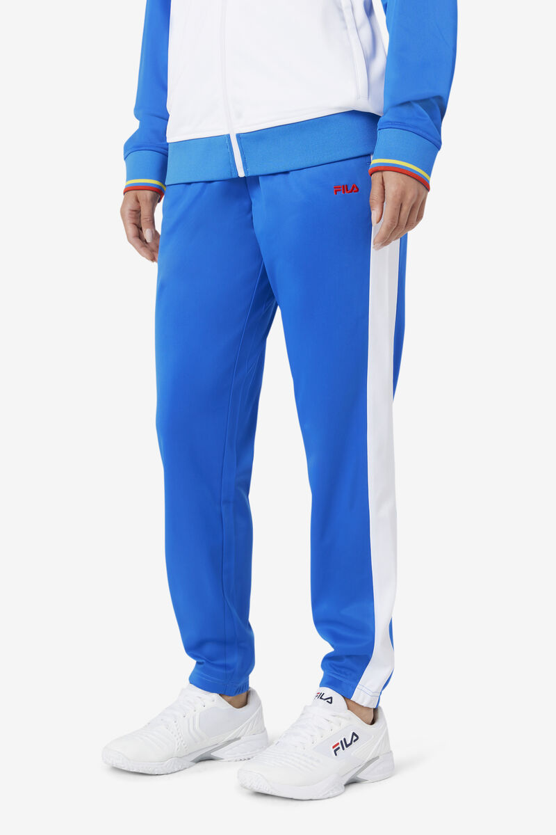 Men's Fila Ecuador Track Pant Tracksuits Blue / White / Red | lGkPGS4OIj3
