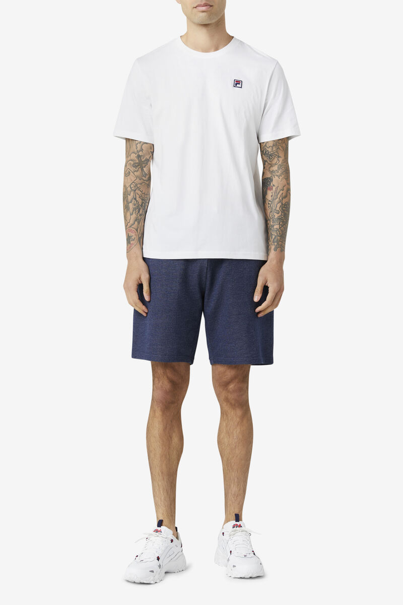 Men's Fila Edgecumbe Short Sleeve T Shirts White / Green | kfIZFzjdmbW