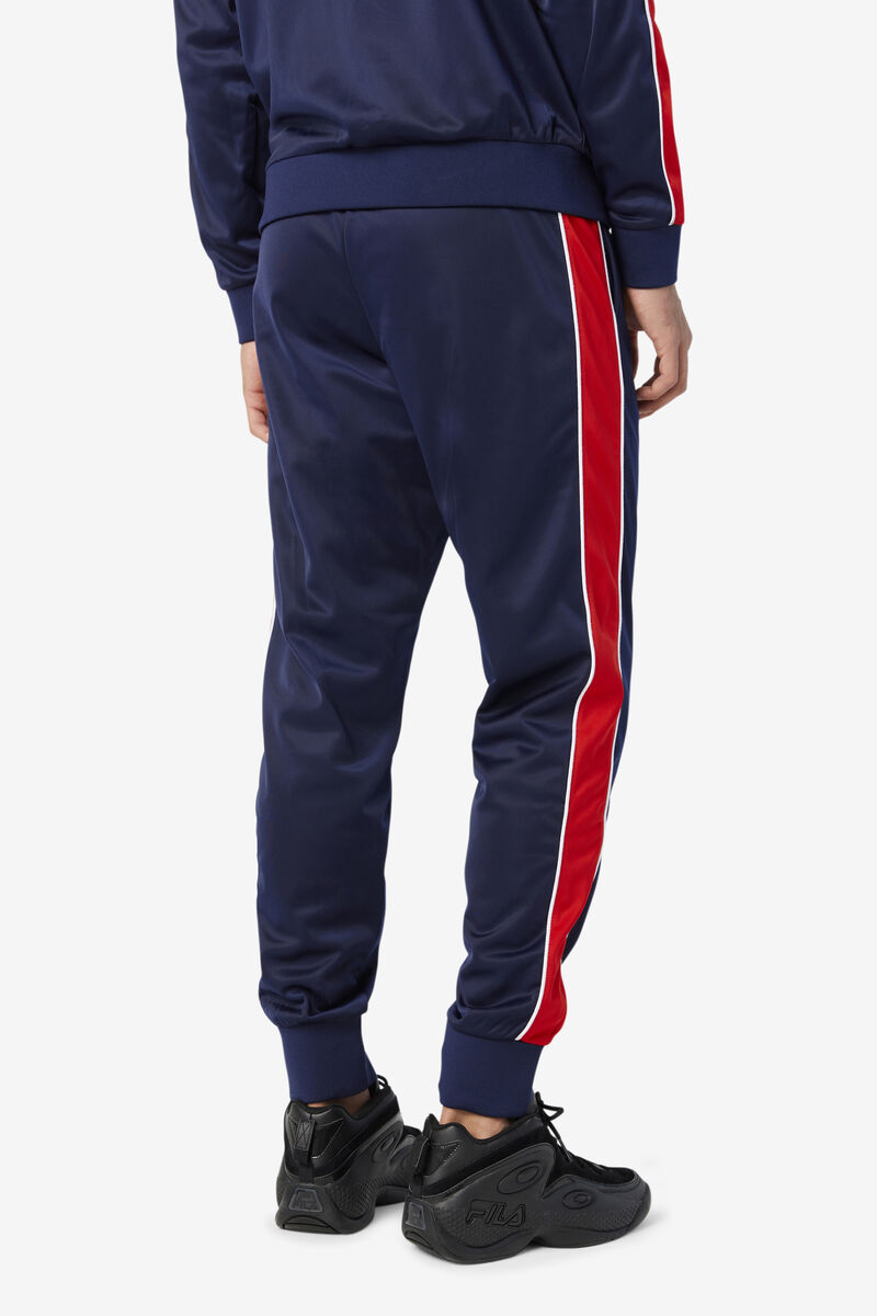 Men's Fila Elijah Track Pant Tracksuits Navy / Red / White | ZTLDsu4OoJW