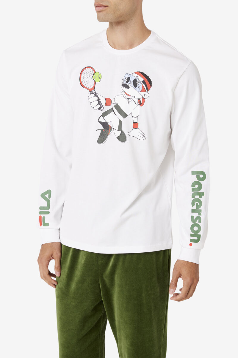 Men's Fila Fila X Paterson Long Sleeve Shirt White | DtD3H6Wixkx