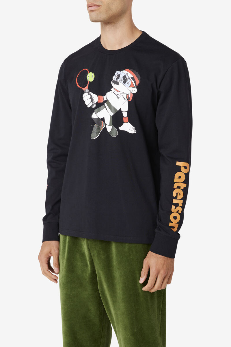 Men's Fila Fila X Paterson Long Sleeve Shirt Black | uaskEDgl67A