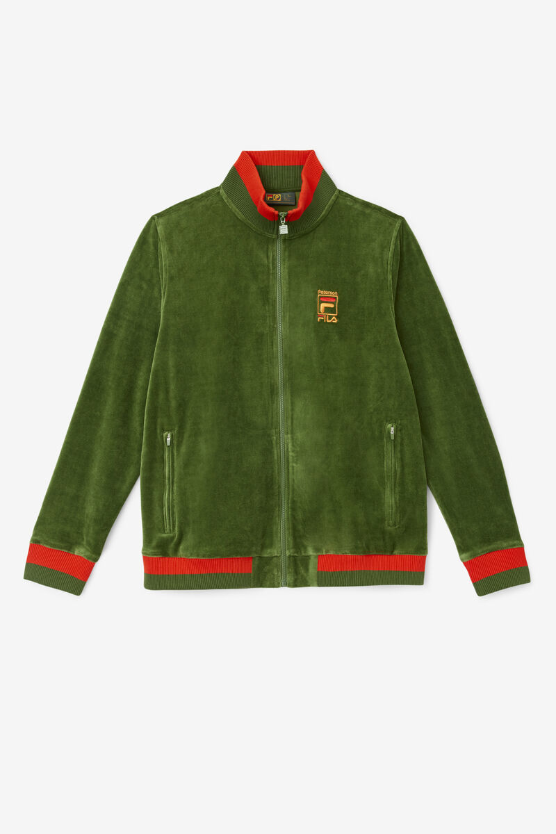 Men\'s Fila Fila X Paterson Velour Jacket Tracksuits Orange | CzoZVz4LWFT