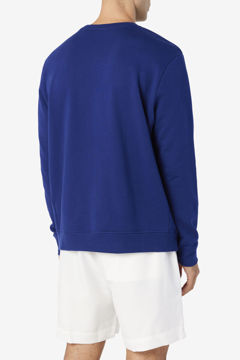 Men's Fila Fila X Rb Babar Harve Crew Sweatshirts Blue / Yellow | ZM1DhfNYmAH