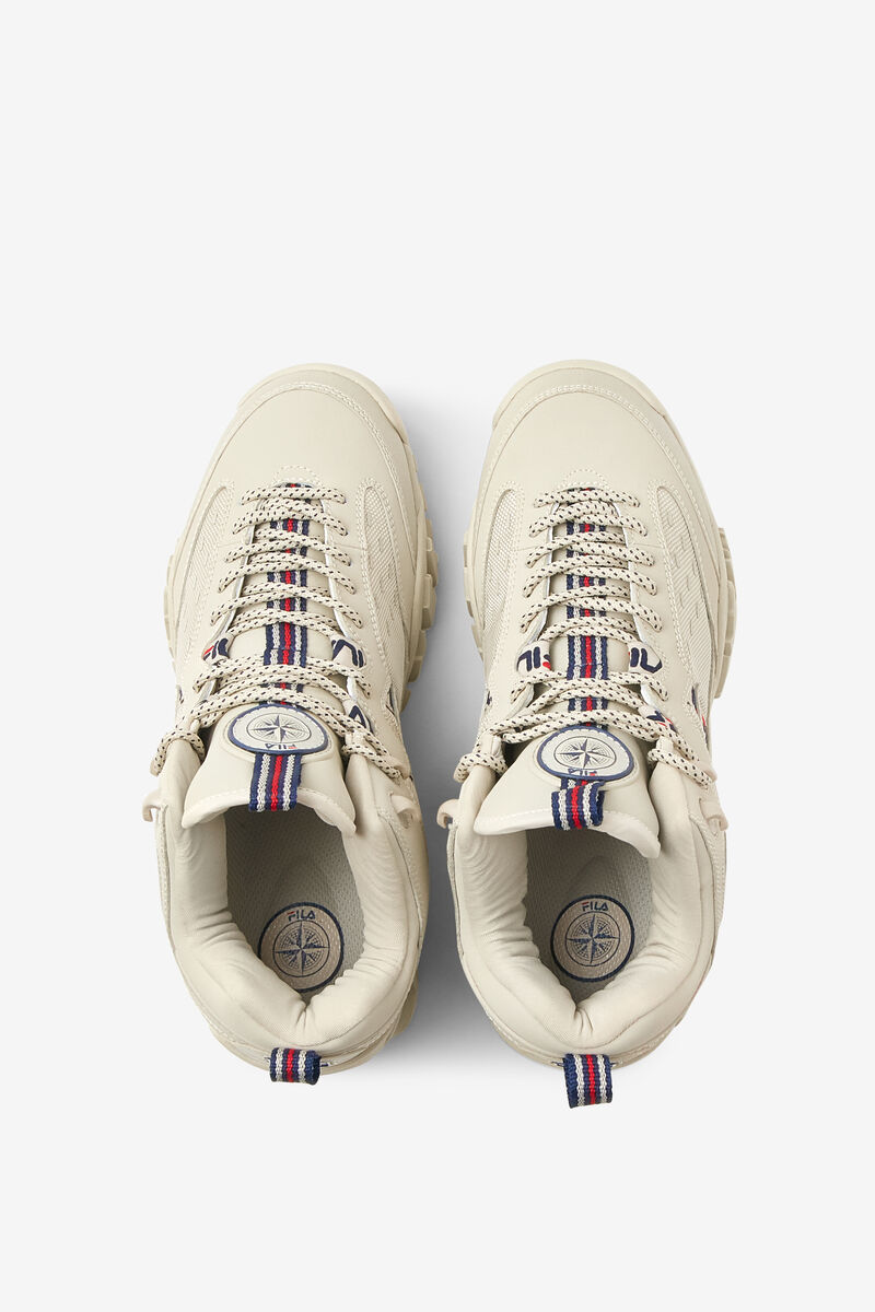 Men's Fila Fixture Cement - Sneakers & Lifestyle | Fila Sneakers Navy / Red | 4148E6Ics6O