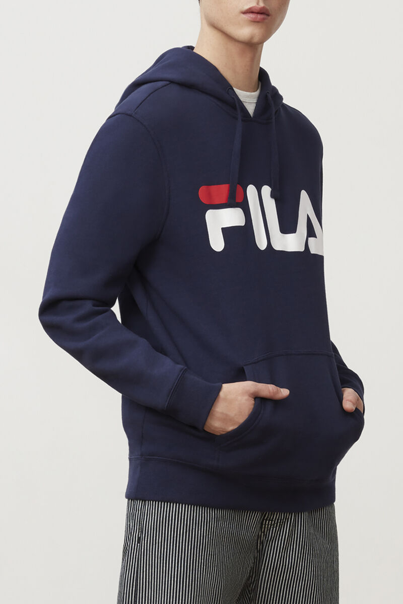 Men's Fila Flori Hoodie Hoodies Navy / Red / White | OqRCkwkRgKu