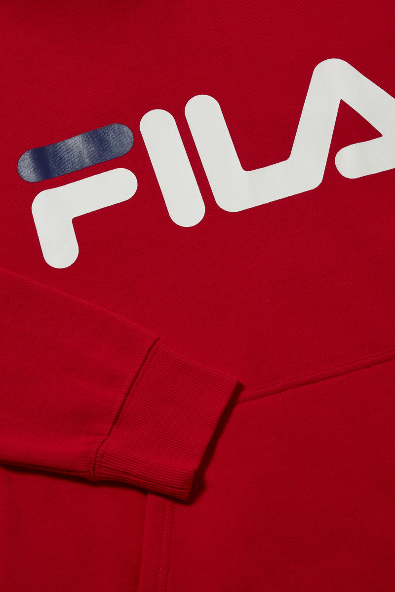 Men's Fila Flori Hoodie Hoodies Red | dRKuwqy7apy