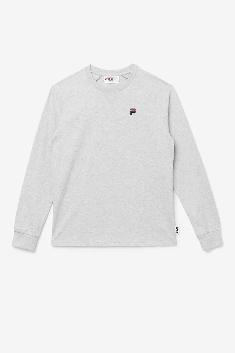 Men\'s Fila Flynn Long Sleeve Shirt Light Grey | 9OJlXkW4F6K