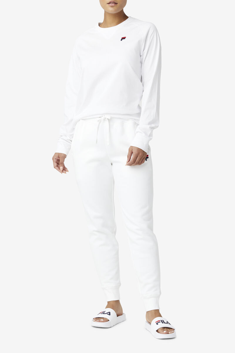 Men's Fila Flynn Long Sleeve Shirt White | ongag2ZToIq