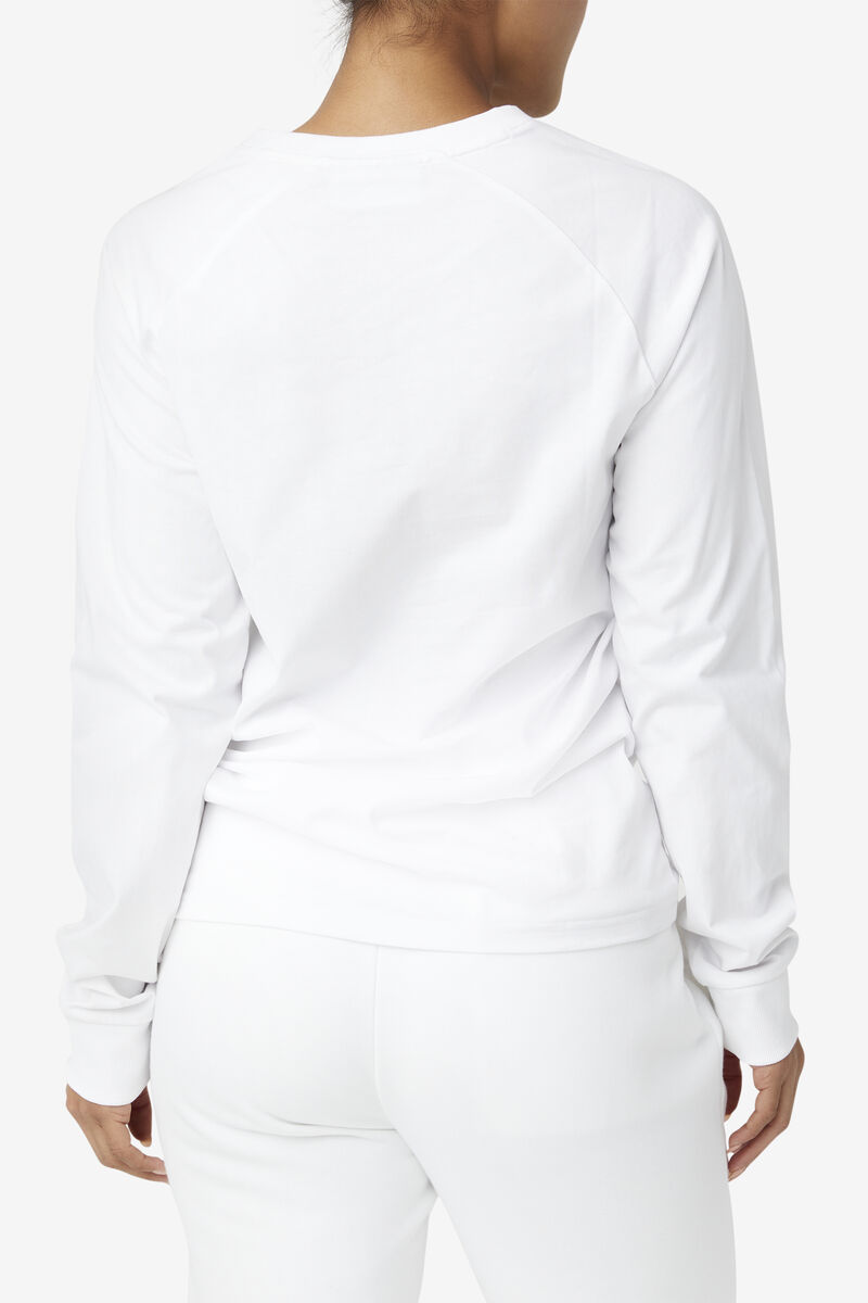 Men's Fila Flynn Long Sleeve Shirt White | ongag2ZToIq