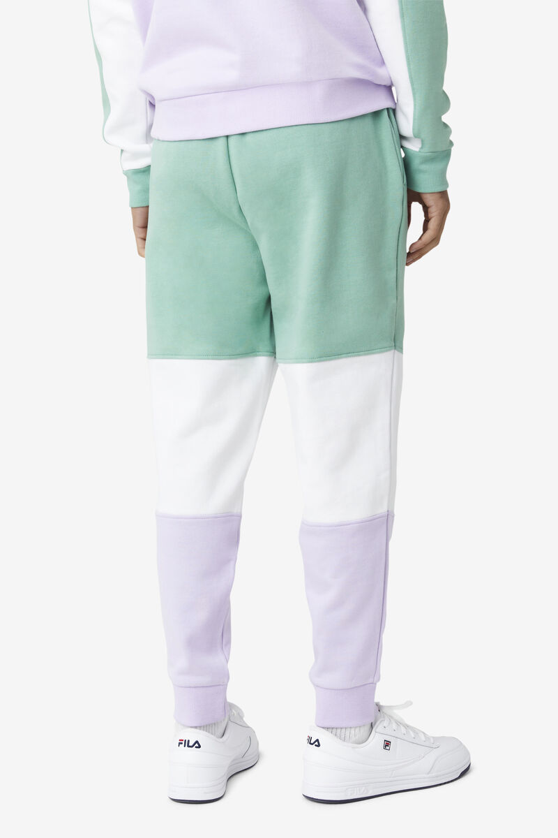 Men's Fila France Pant Pants White / Purple | WrzC7ZDvEmo