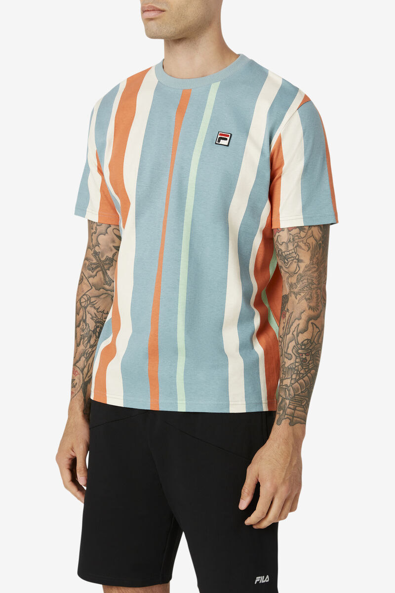 Men's Fila Gach Striped T Shirts Multicolor | APsjosOCAQZ