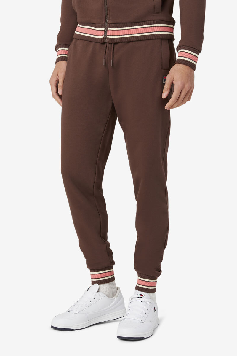 Men's Fila Galena Track Pant Tracksuits Brown | VNX2crp4Znz