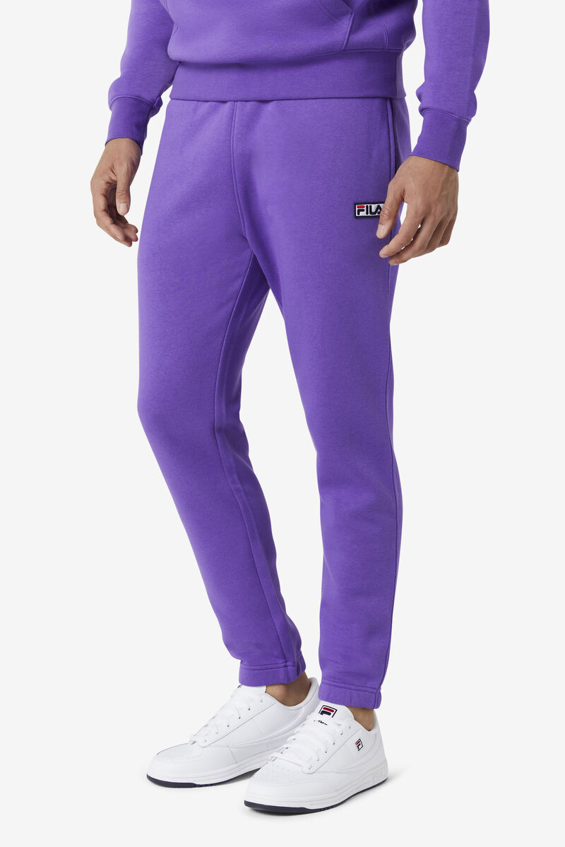Men's Fila Garin Jogger Pants Purple | 1SevFWZvja2