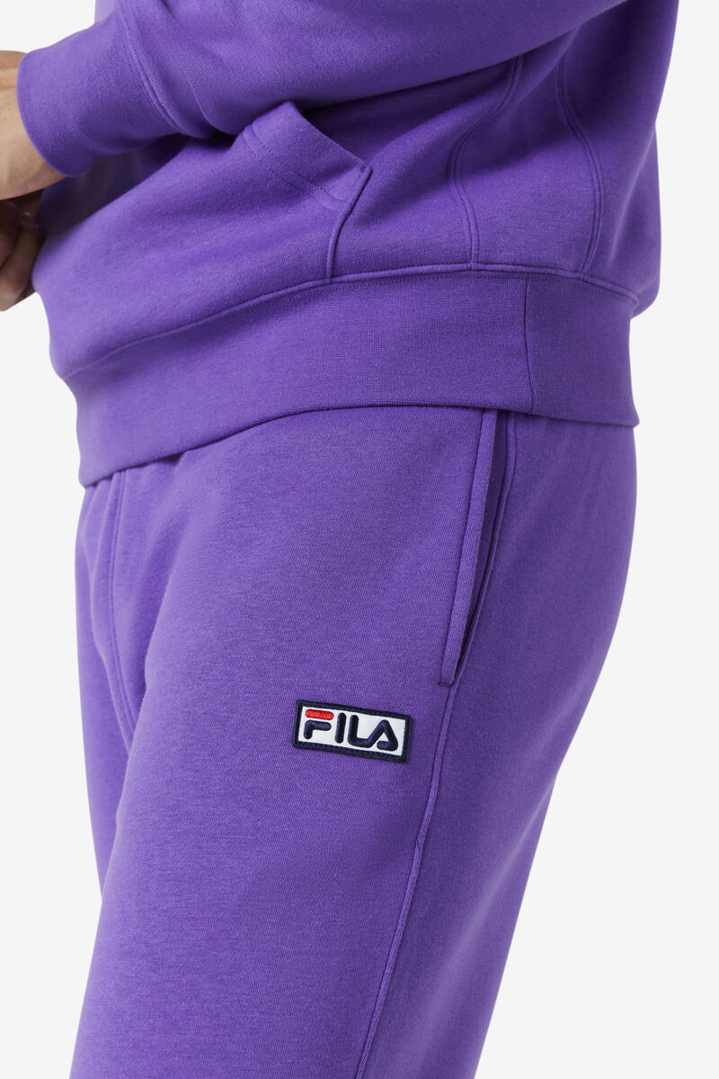 Men's Fila Garin Jogger Pants Purple | 1SevFWZvja2