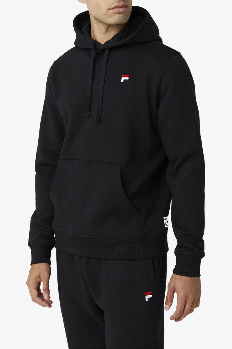 Men's Fila Godfrey Hoodie Hoodies Black | vPDKON9zt1T