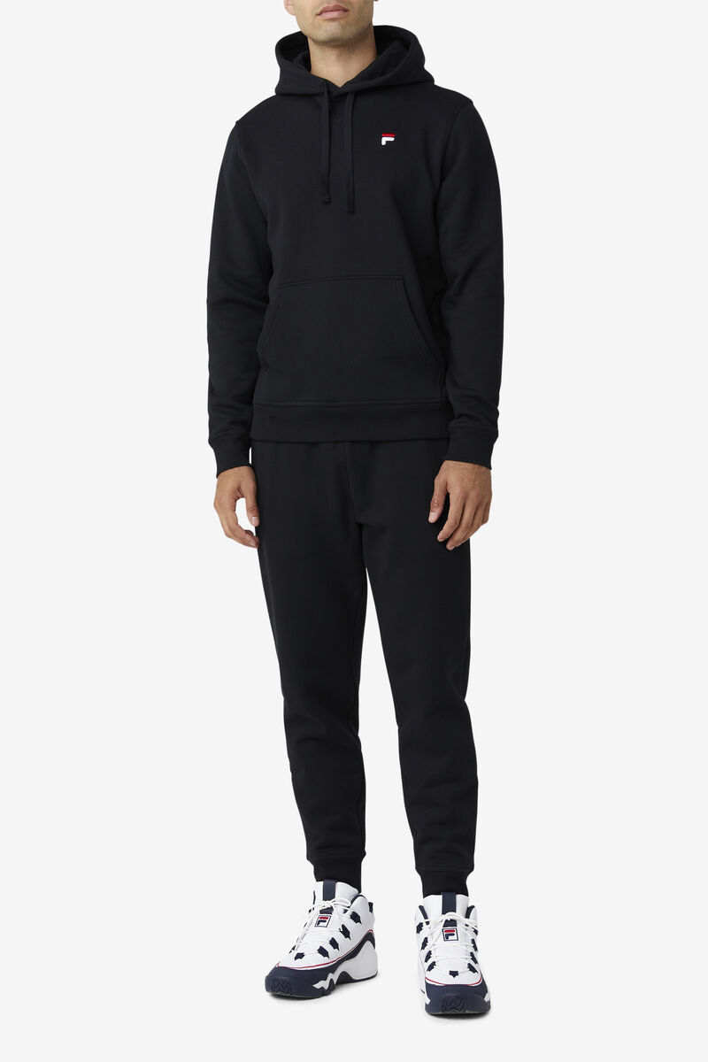 Men's Fila Godfrey Hoodie Hoodies Black | vPDKON9zt1T