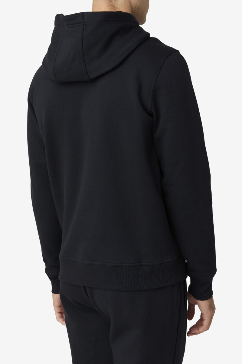 Men's Fila Godfrey Hoodie Hoodies Black | vPDKON9zt1T