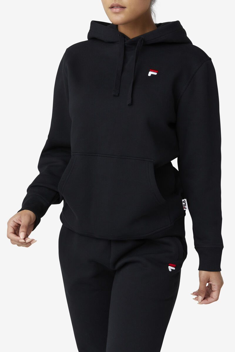 Men's Fila Godfrey Hoodie Hoodies Black | vPDKON9zt1T