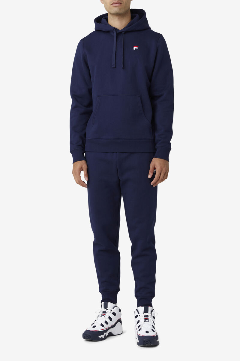 Men's Fila Godfrey Hoodie Hoodies Navy | kBHJk6Uap1B