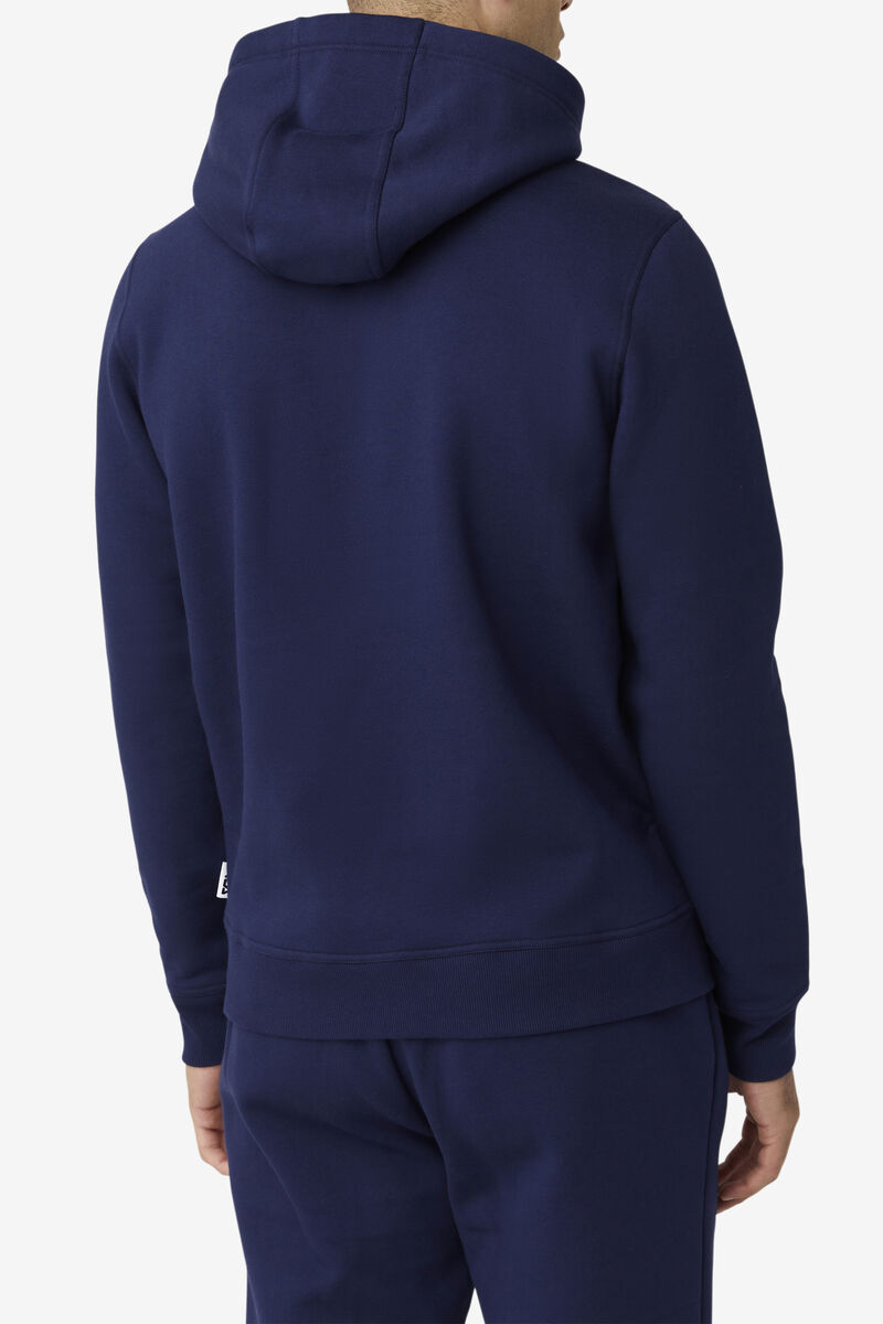 Men's Fila Godfrey Hoodie Hoodies Navy | kBHJk6Uap1B