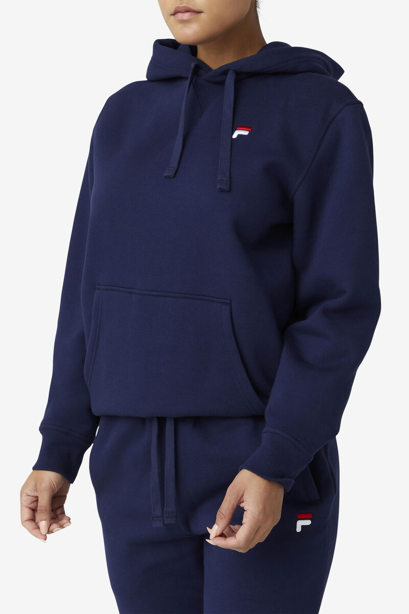 Men's Fila Godfrey Hoodie Hoodies Navy | kBHJk6Uap1B