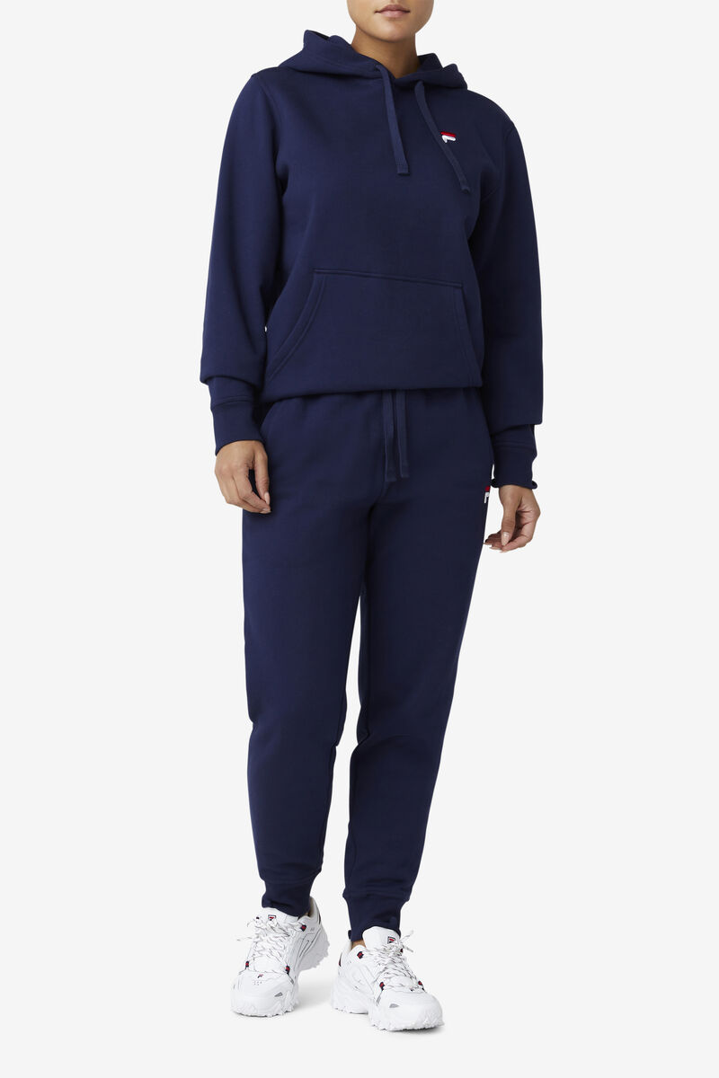 Men's Fila Godfrey Hoodie Hoodies Navy | kBHJk6Uap1B