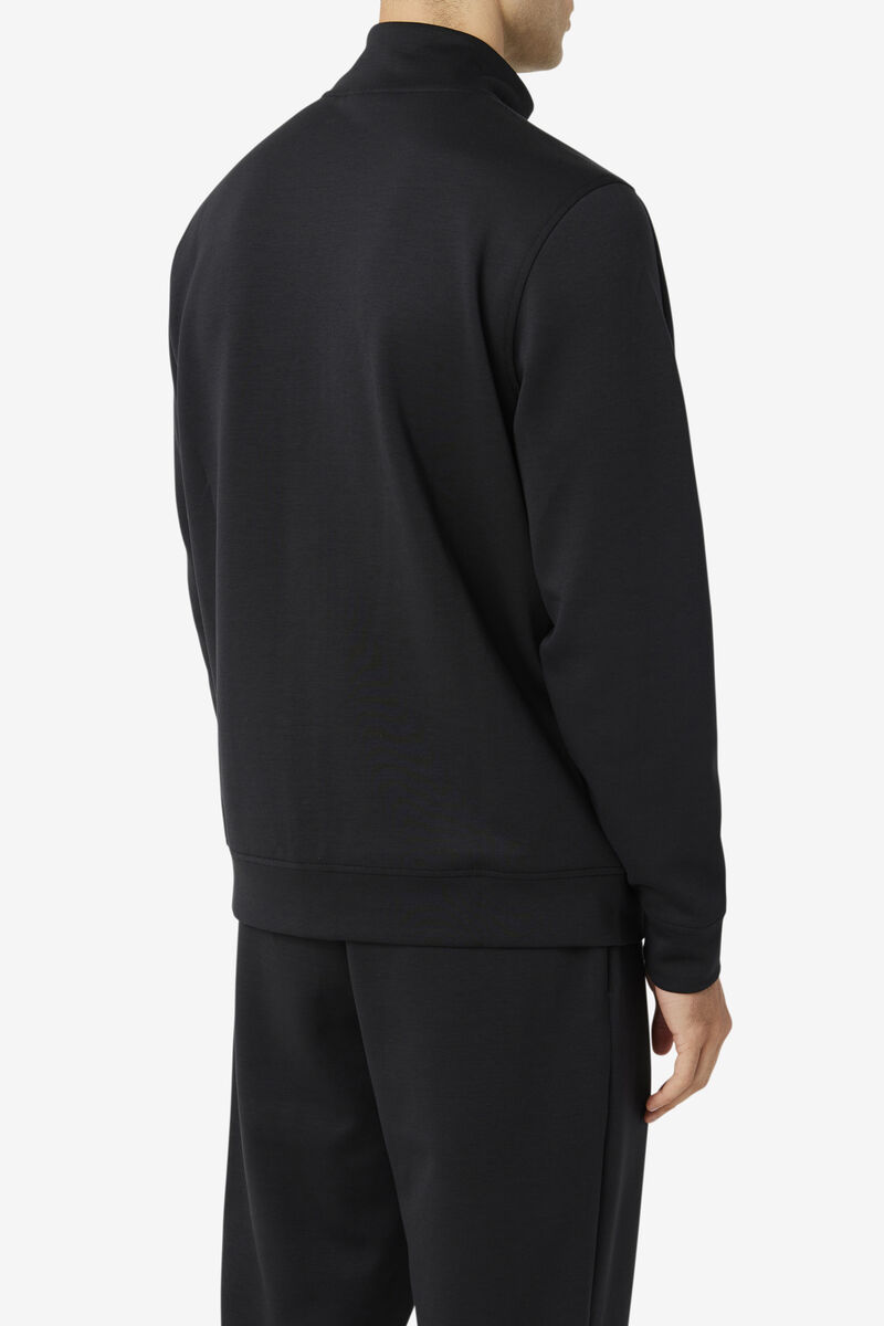 Men's Fila Gonal Zip Jacket Jackets Black | z6N8zEkRWdl