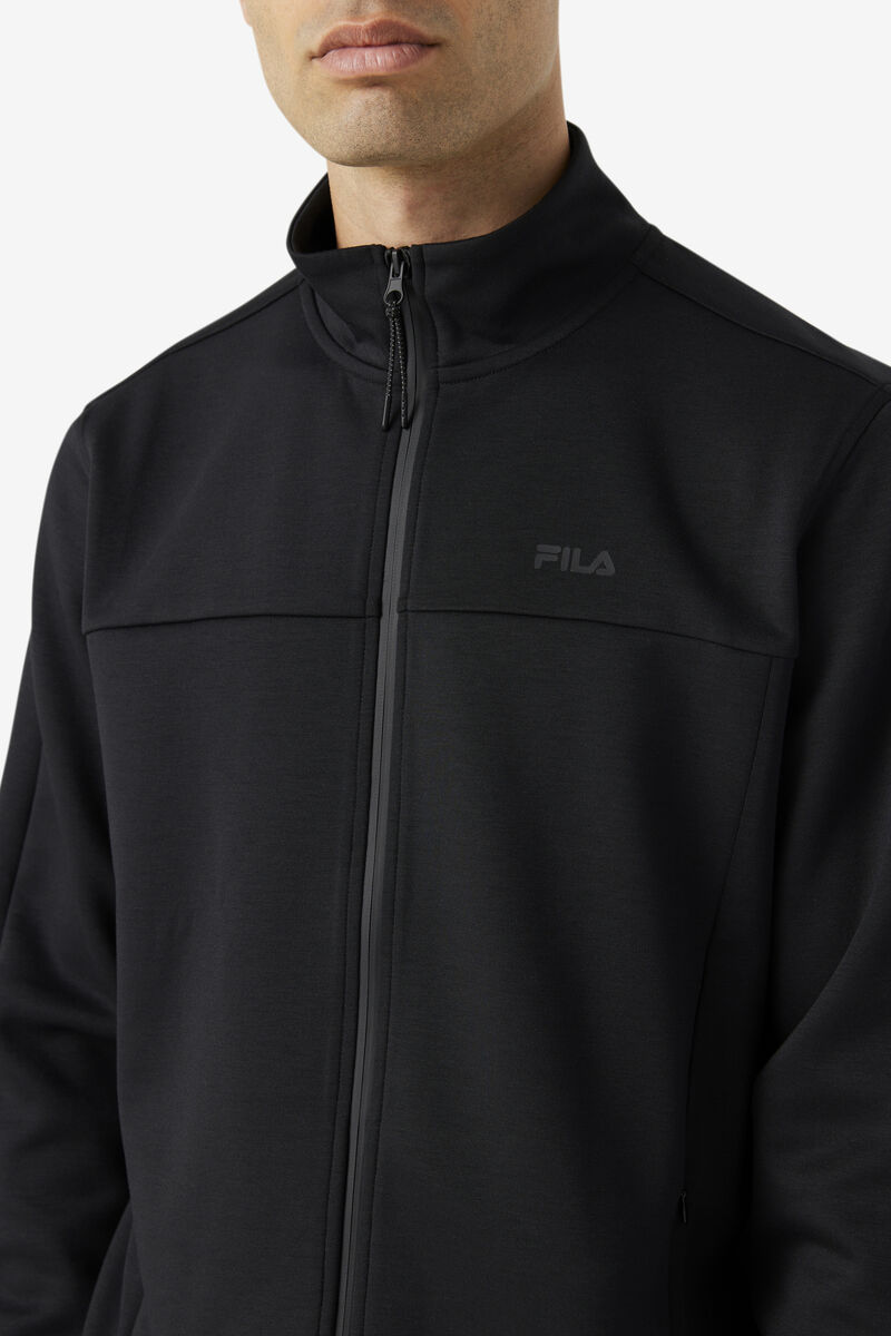 Men's Fila Gonal Zip Jacket Jackets Black | z6N8zEkRWdl