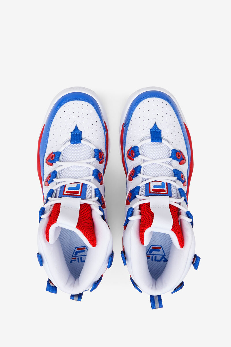 Men's Fila Grant Hill 1 Basketball Shoes | Fila Sneakers White / Red / Blue | TZNu4HB9y2R