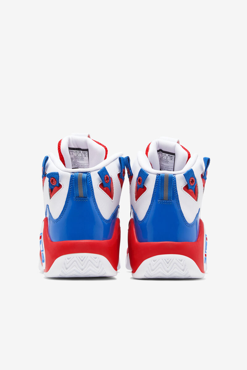Men's Fila Grant Hill 1 Basketball Shoes | Fila Sneakers White / Red / Blue | TZNu4HB9y2R