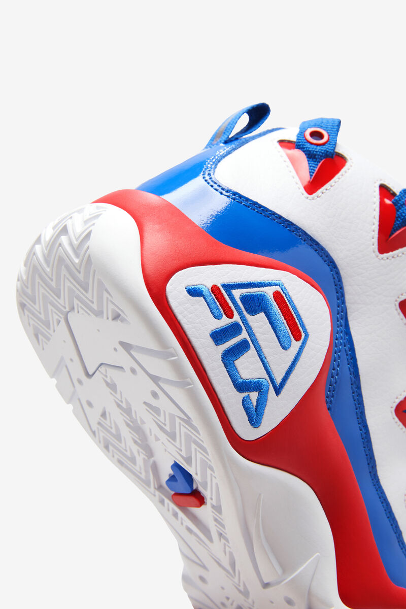 Men's Fila Grant Hill 1 Basketball Shoes | Fila Sneakers White / Red / Blue | TZNu4HB9y2R